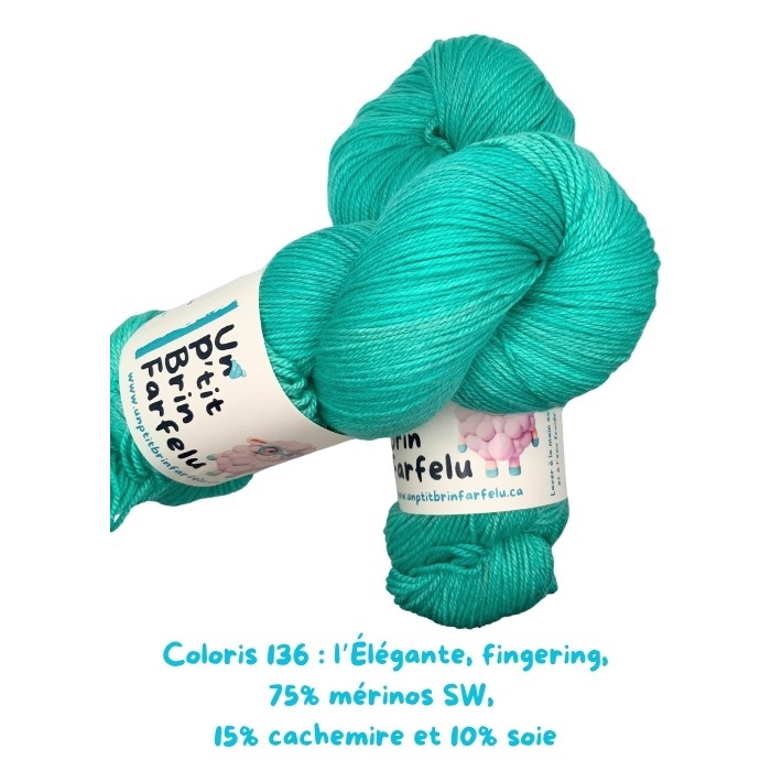 L'Élégante fingering: Coloris 136, Manon fait un pique-nique.