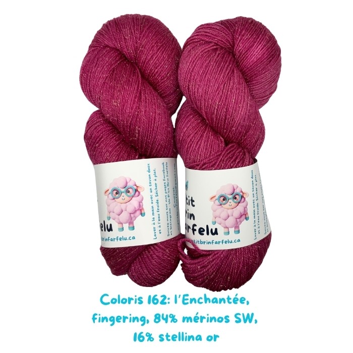 L'Enchantée fingering or, Coloris 162, Léon et le Royaume des Chaussettes perdues.