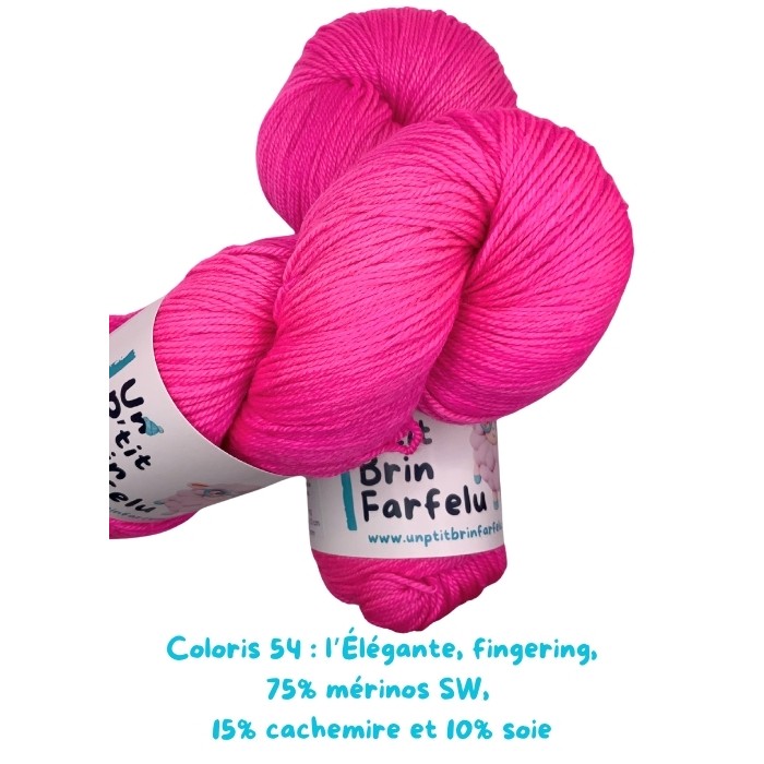 L'Élégante fingering: Coloris 54, Angélique teste une nouvelle recette de pain.