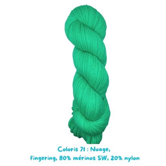 Nuage fingering: Coloris 71, Livia et le voyage en montgolfière.