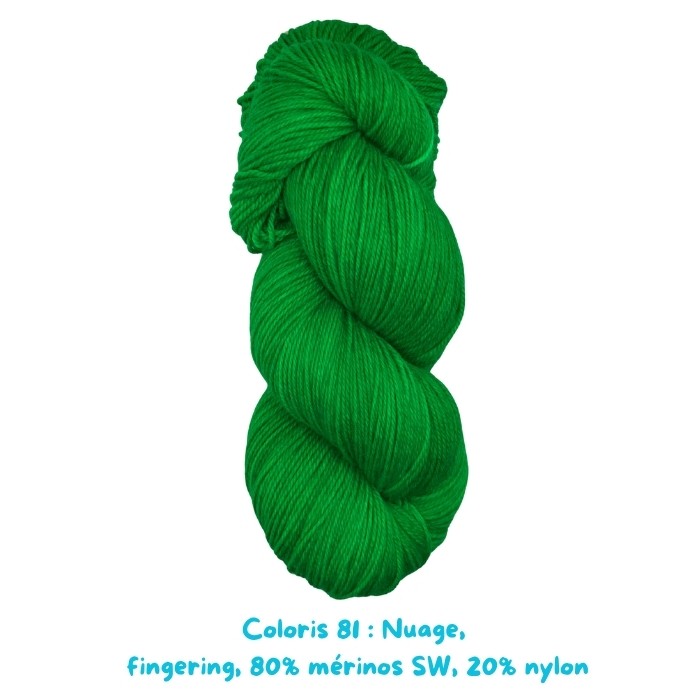Nuage fingering: Coloris 81, Huguette explore une maison hantée.