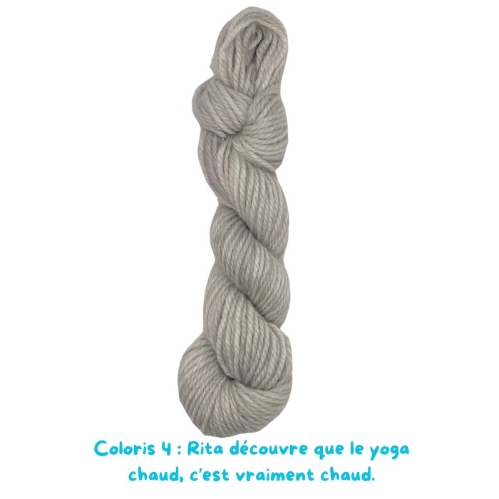 Coloris 4 : Rita découvre que le yoga chaud, c’est vraiment chaud.