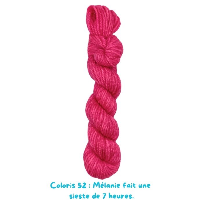 Coloris 52 : Mélanie fait une  sieste de 7 heures.
