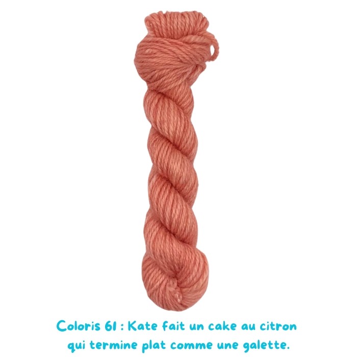 Coloris 61 : Kate fait un cake au citron  qui termine plat comme une galette.
