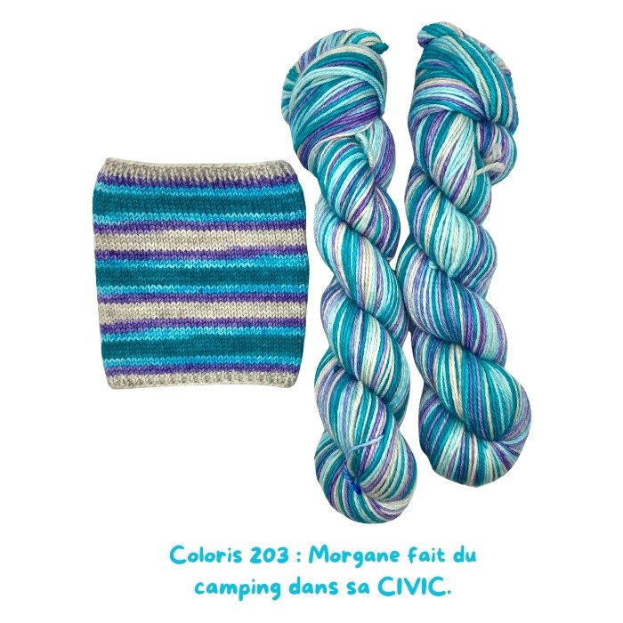 Coloris 203 : Morgane fait du  camping dans sa CIVIC.