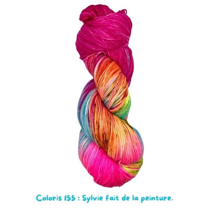 Coloris 155 : Sylvie fait de la peinture. 