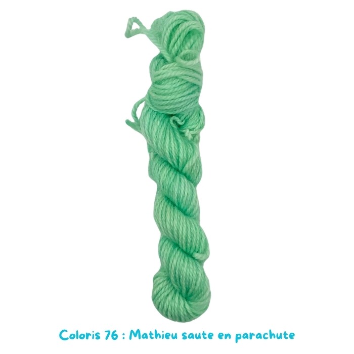 Coloris 76 : Mathieu saute en parachute.