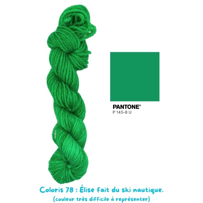 Coloris 78 : Élise fait du ski nautique. 